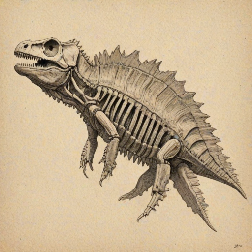 fossil drawing
