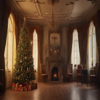 aesthetic christmas background