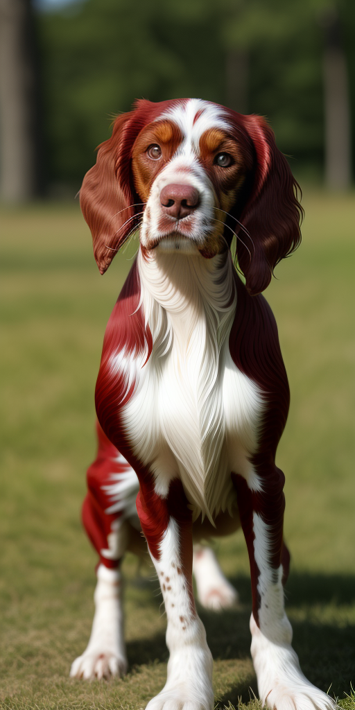 irish red and white setter