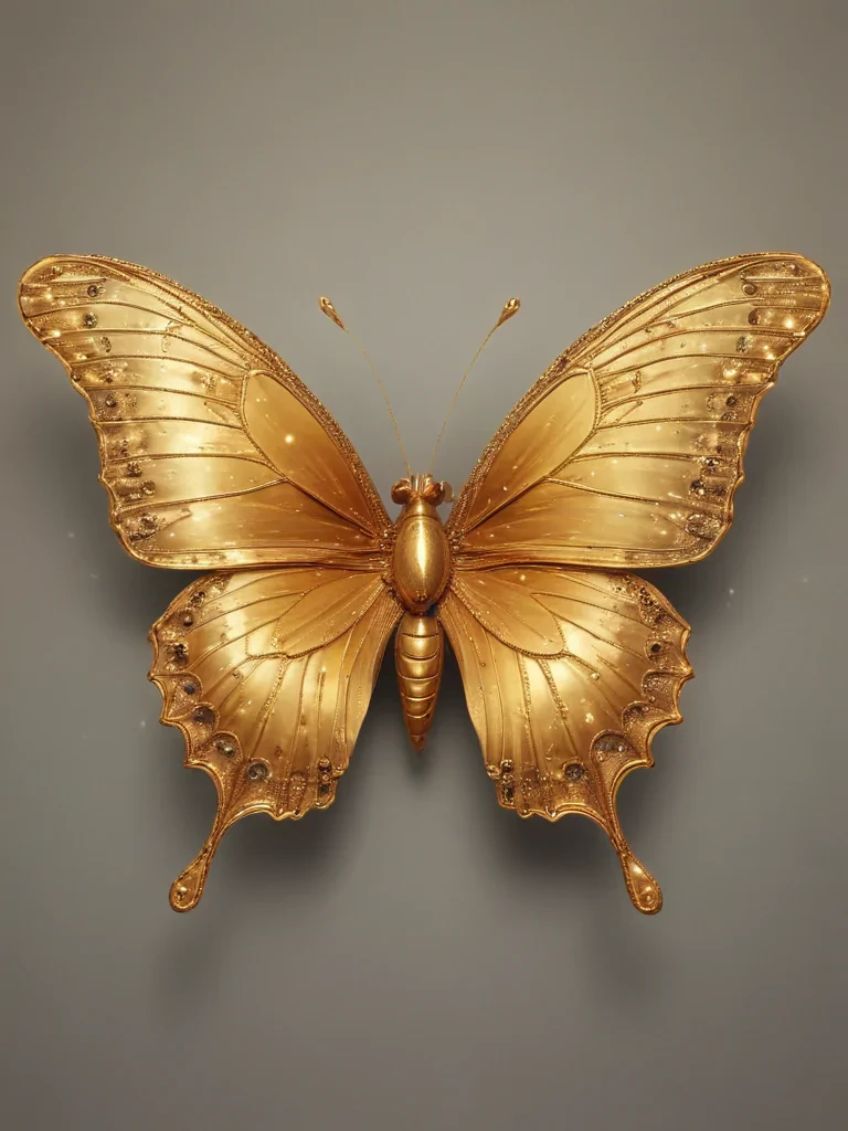 golden butterfly png