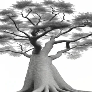 tree background drawing