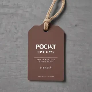 clothing tag mockup