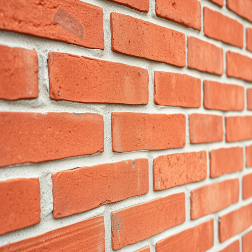 A high-resolution close-up image of a red brick wall texture, captured with a DSLR camera at f/8 aperture, ISO 100, and a shutter speed of 1/125s, using a macro lens to enhance detail and clarity.