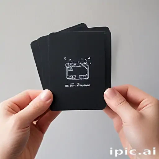 holding card