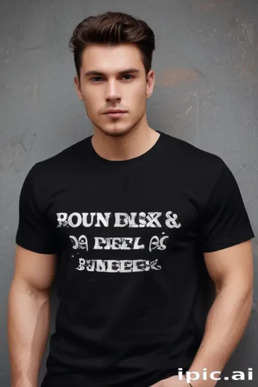 black tee shirt mockup