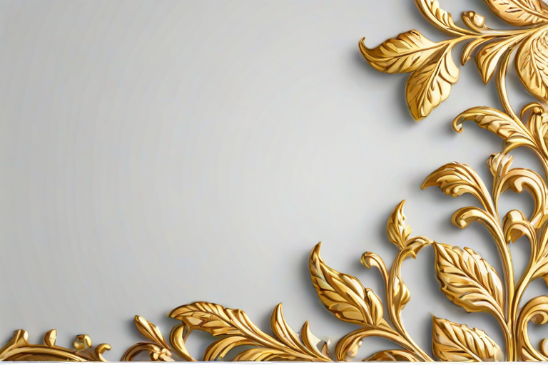 transparent background gold border