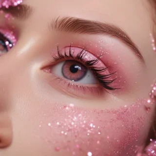 pink glitter aesthetic