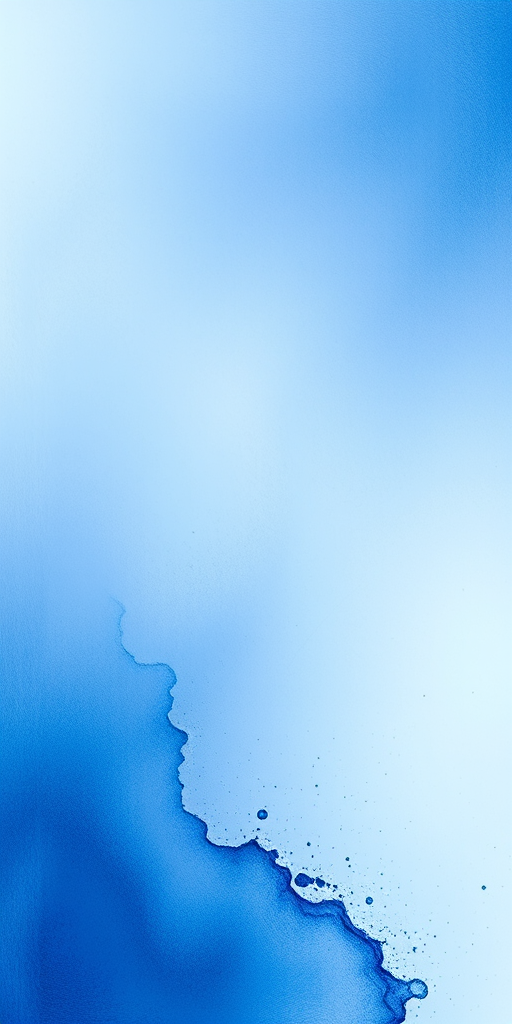 Create an abstract background with a gradient of blue tones transitioning to white, incorporating textured splashes and a marbled effect, captured with a Canon EOS R5, 50mm lens, aperture f/2.8, ISO 100, using a soft focus style to enhance depth and detail.