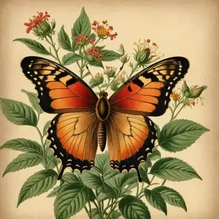 vintage butterfly illustration