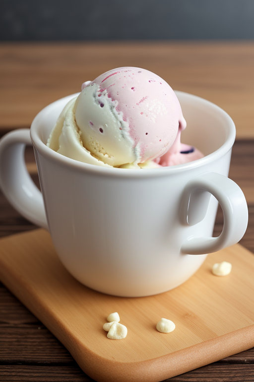 ice cream in a mug
