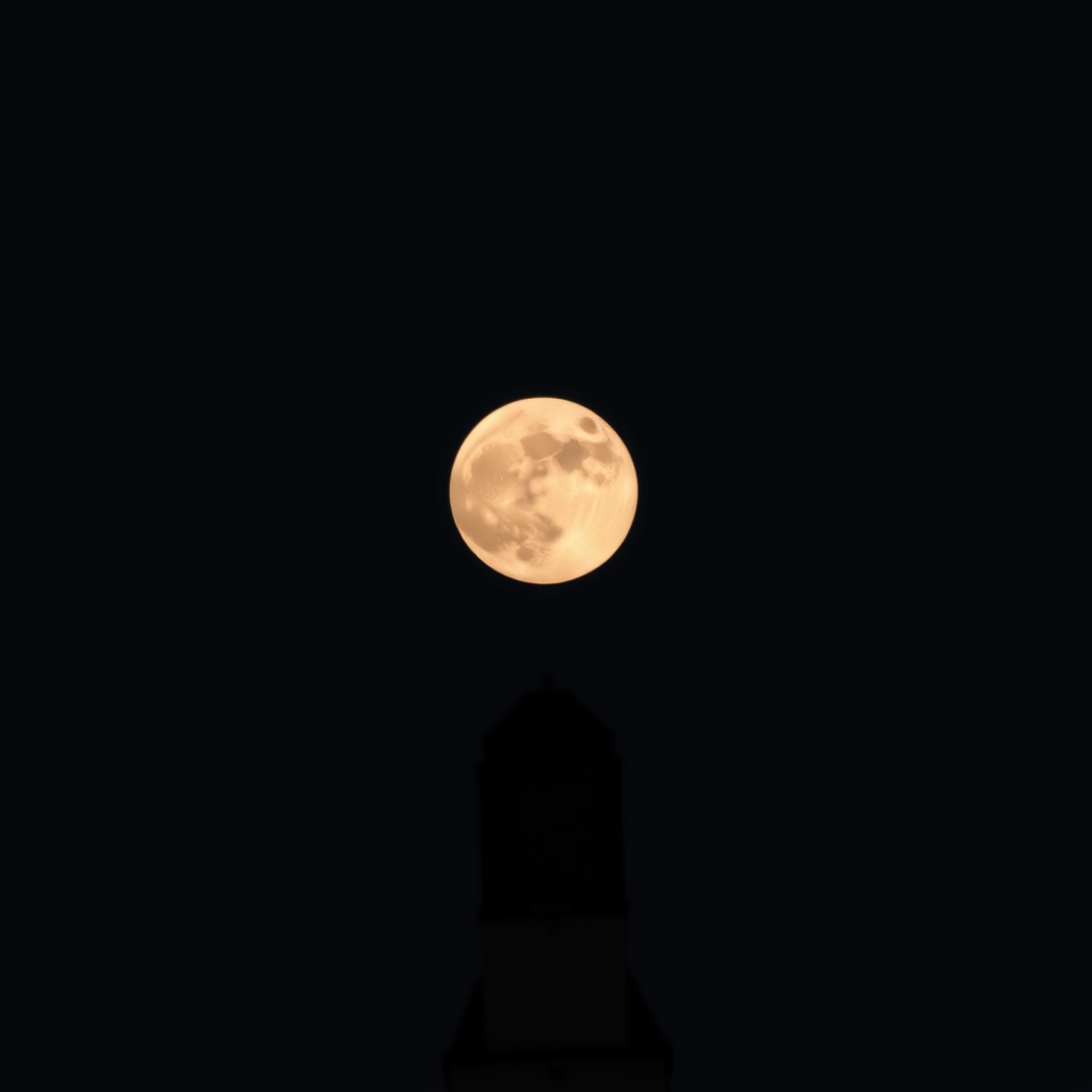 Capture a full moon against a black sky with a DSLR camera, 300mm lens, f/8 aperture, ISO 100, 1/250 sec shutter speed, shooting from a tripod for stability.