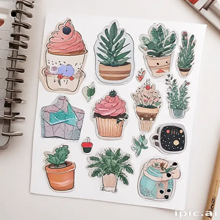 printable sticker aesthetic