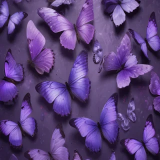 purple butterflies