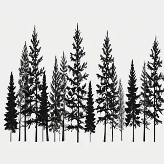 pine tree silhouette png