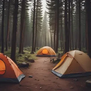 camping background pic