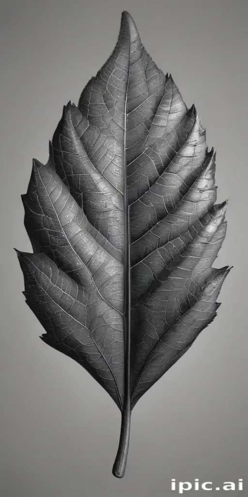 clipart of leaf black and white