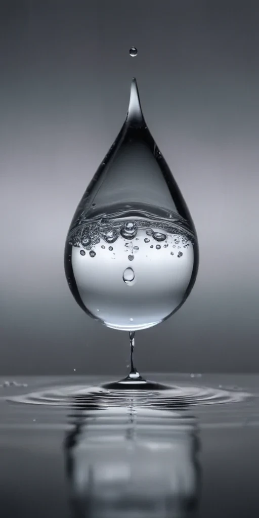 transparent water drop