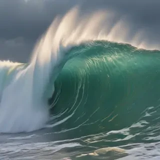 waves transparent