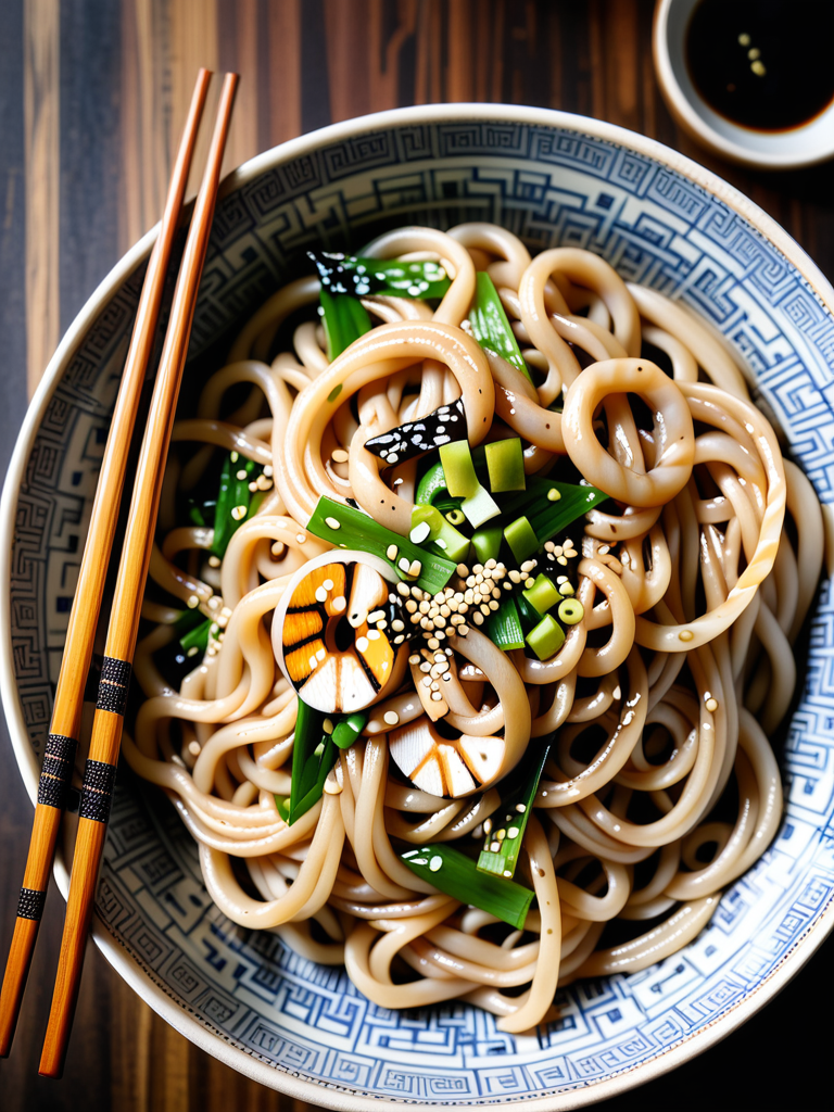 sesame brown butter udon noodles
