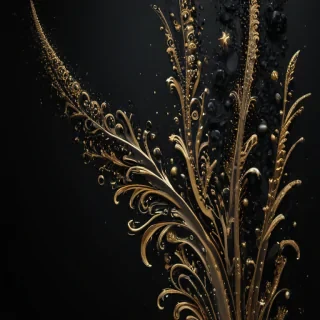 black background with glitter