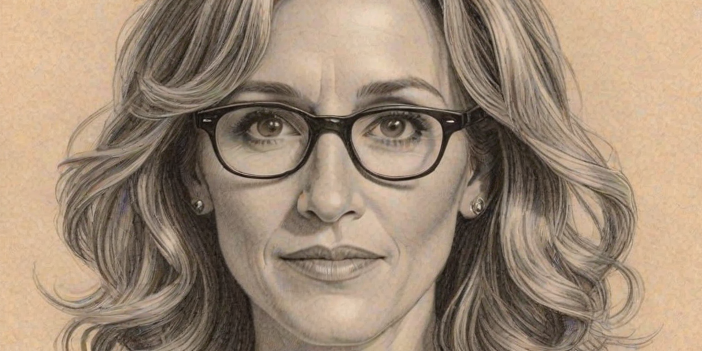 Charming Felicity Huffman, pencil sketch, portrait of Bewitching woman 1935s in glasses, hair style beatnik, outline, clear lines, fine lines, 8k