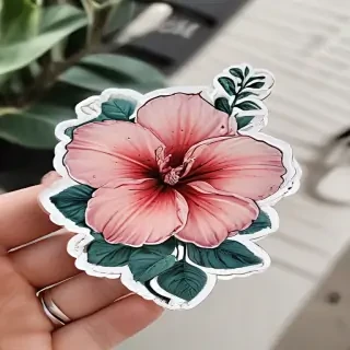 aesthetic flower stickers