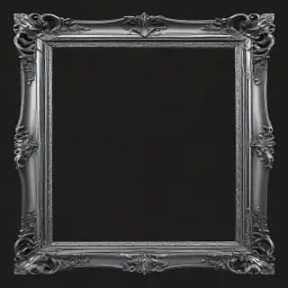 silver frame png