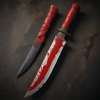 bloody knife aesthetic