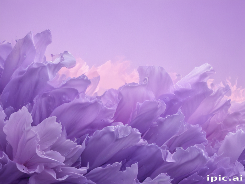 Delicate Lavender Petals Bathed in Soft Light and Gentle Elegance