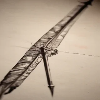 hand drawn arrow