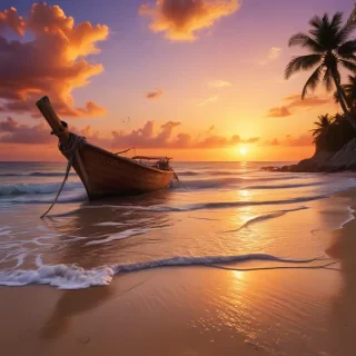 sunset wallpaper beach