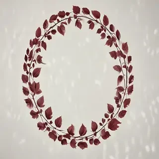 circle with leaves