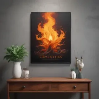 mockup wall art