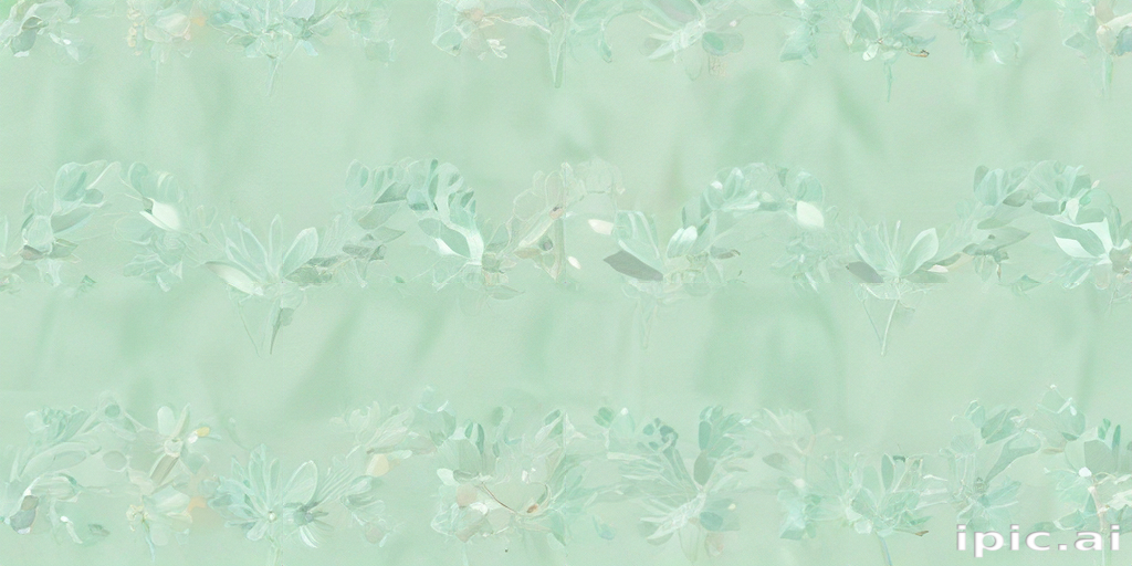 Delicate Floral Pattern Featuring Soft Green Hues and Subtle Textures