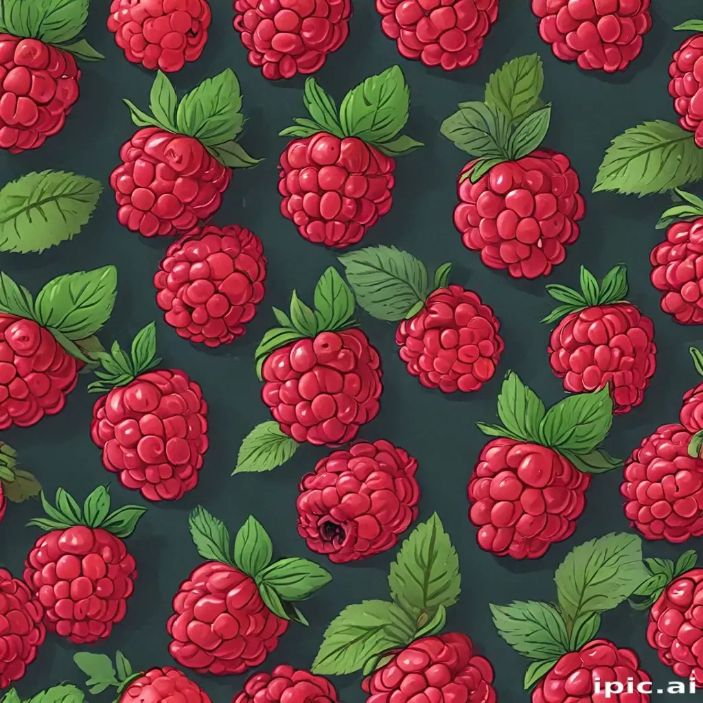 cartoon raspberry