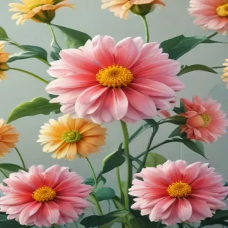 cartoon flowers aesthetic
