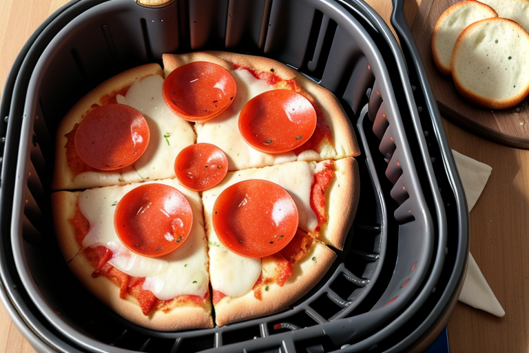 air fryer english muffin pizza