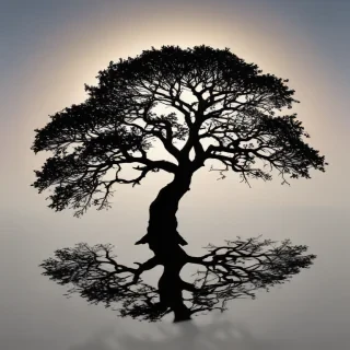 silhouette tree png