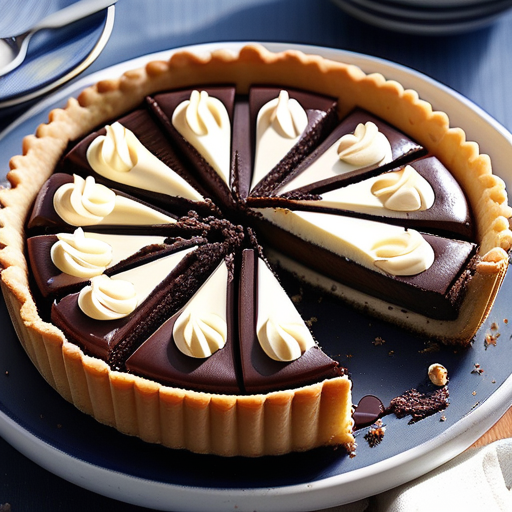 cajeta cream cheese brownie tart