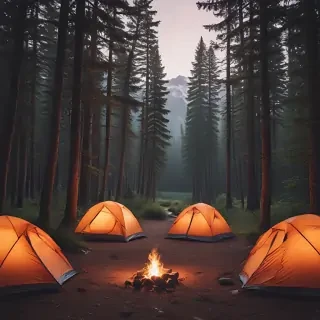 camping background pic