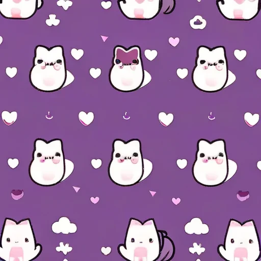 iphone kawaii cute purple wallpaper