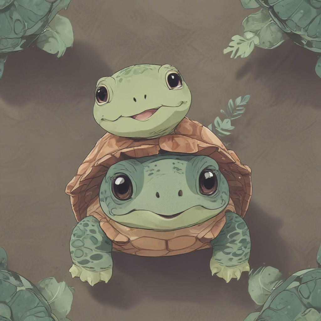 cute anime turtle
