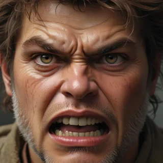 angry face