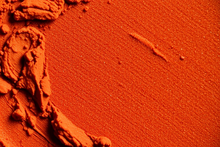Spicy Cinnamon Spark features a warm terracotta base with subtle red shimmer, adding a touch of heat and allure to autumn-inspired makeup looks.