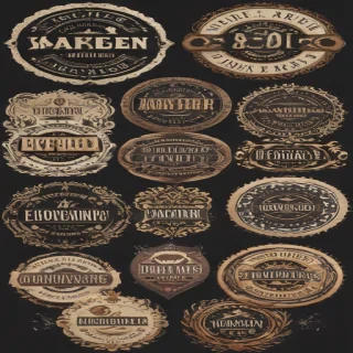 vintage stickers png