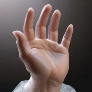 transparent prayer hand
