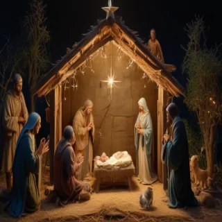 free christmas nativity scene