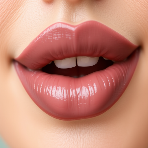 Muted mauve lip cream with a cushiony texture enhances lips' natural fullness, creating a soft, romantic look perfect for everyday wear