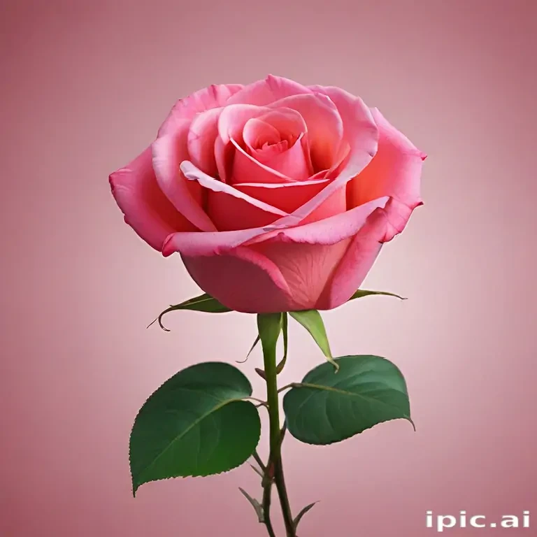 rose with background