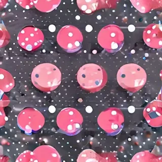 polka dots transparent